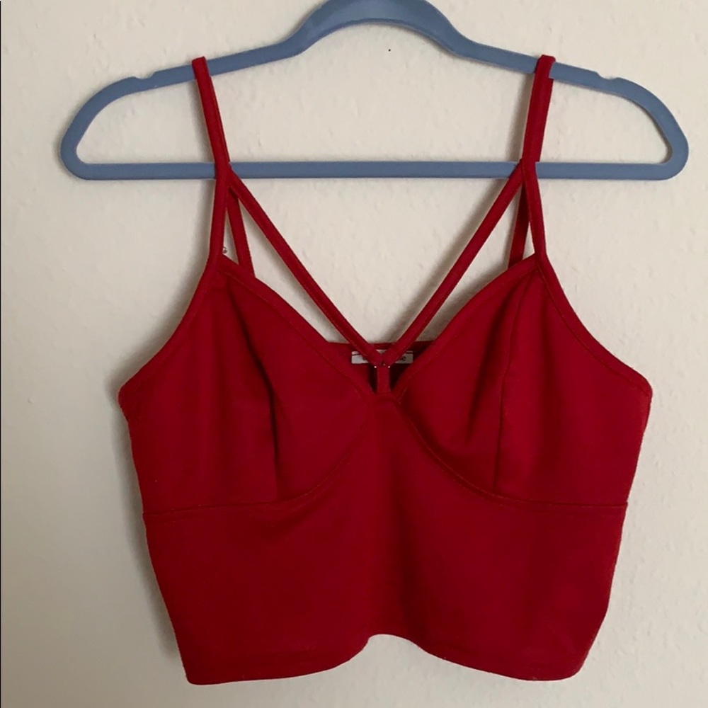 Charlotte Russe strappy crop top